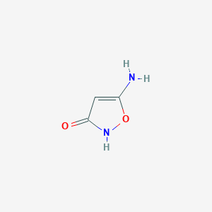 molecular formula C3H4N2O2 B1266727 5-Aminoisoxazol-3(2H)-one CAS No. 822-63-9