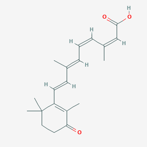 molecular formula C20H26O3 B126673 (11-cis,13-cis)-4-Oxoretinoic Acid CAS No. 112924-95-5