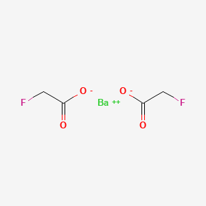 molecular formula C4H4BaF2O4 B12667326 Fluoroacetic acid barium salt CAS No. 14214-20-1