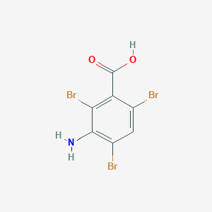 molecular formula C7H4Br3NO2 B1266733 3-氨基-2,4,6-三溴苯甲酸 CAS No. 6628-84-8