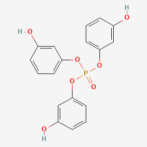 molecular formula C18H15O7P B12667336 Tris(m-hydroxyphenyl) phosphate CAS No. 94135-13-4