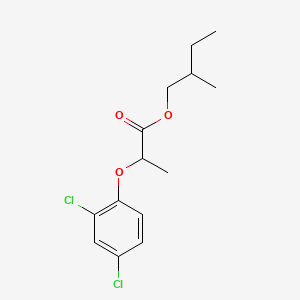 molecular formula C14H18Cl2O3 B12667348 2-Methylbutyl 2-(2,4-dichlorophenoxy)propionate CAS No. 97635-43-3
