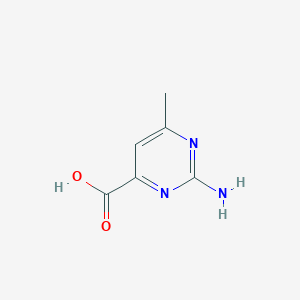 molecular formula C6H7N3O2 B1266735 2-Amino-6-methylpyrimidine-4-carboxylic acid CAS No. 6630-66-6