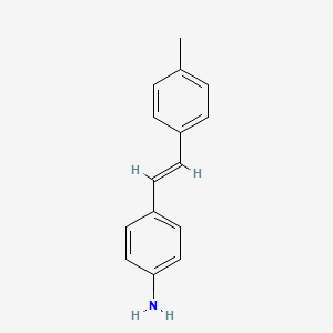 molecular formula C15H15N B12667397 4-Amino-4'-methylstilbene CAS No. 7314-08-1
