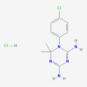 molecular formula C₁₁H₉D₆ClN₆O₃ B126674 Cycloguanil hydrochloride CAS No. 152-53-4