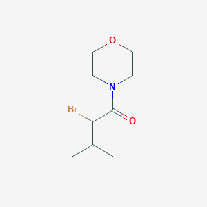 molecular formula C9H16BrNO2 B1266741 2-Bromo-3-methyl-1-(morpholin-4-yl)butan-1-one CAS No. 6627-99-2