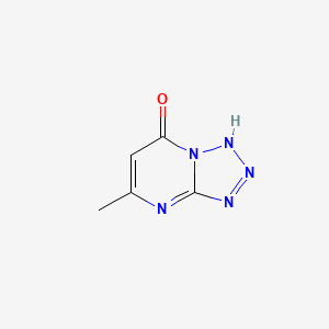 molecular formula C5H5N5O B1266742 5-Methyltetraazolo(1,5-a)pyrimidin-7-ol CAS No. 6628-20-2