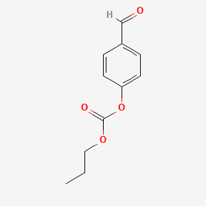 molecular formula C11H12O4 B12667441 Carbonic acid, 4-formylphenyl propyl ester CAS No. 50262-55-0