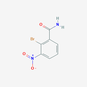 molecular formula C7H5BrN2O3 B1266745 2-Bromo-3-nitrobenzamide CAS No. 35757-19-8