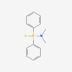 molecular formula C14H16NPS B12667469 N,N-dimethyl-P,P-diphenylphosphinothioic amide CAS No. 17513-68-7