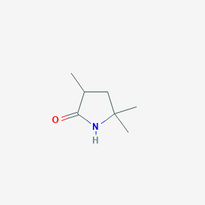 molecular formula C7H13NO B1266748 3,5,5-Trimethylpyrrolidin-2-one CAS No. 14482-00-9
