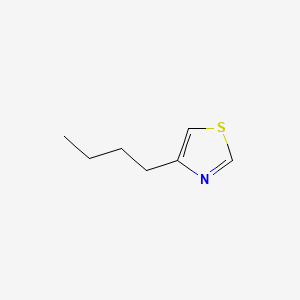 molecular formula C7H11NS B12667487 4-Butylthiazole CAS No. 53833-33-3