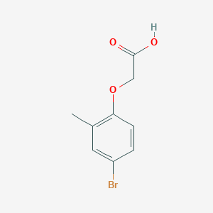 molecular formula C9H9BrO3 B1266749 2-(4-Bromo-2-methylphenoxy)acetic acid CAS No. 6956-82-7