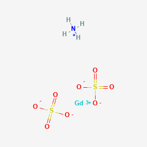molecular formula GdH4NO8S2 B12667565 Ammonium gadolinium(3+) disulphate CAS No. 21995-31-3