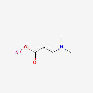 molecular formula C5H10KNO2 B12667606 Potassium N,N-dimethyl-beta-alaninate CAS No. 55489-79-7
