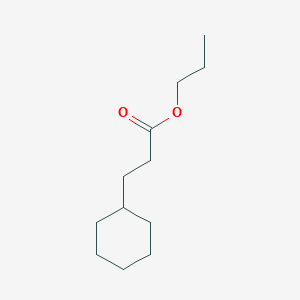 molecular formula C12H22O2 B1266762 Propyl 3-cyclohexylpropanoate CAS No. 16595-06-5