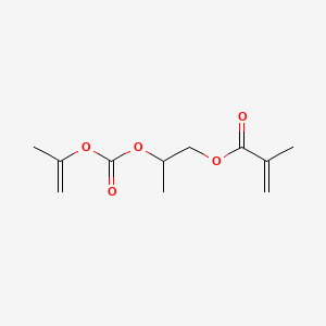 molecular formula C11H16O5 B12667648 2-(((2-Allyloxy)carbonyl)oxy)propyl methacrylate CAS No. 84963-42-8