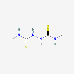 molecular formula C4H10N4S2 B12667654 N,N'-Dimethylhydrazodicarbothioamide CAS No. 38451-14-8