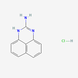 molecular formula C11H10ClN3 B1266766 1H-Perimidin-2-amine, monohydrochloride CAS No. 70456-77-8