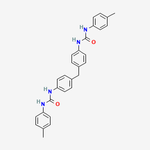 molecular formula C29H28N4O2 B12667663 N,N''-(Methylenedi-4,1-phenylene)bis(N'-(4-methylphenyl)urea) CAS No. 133336-92-2