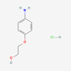 molecular formula C8H12ClNO2 B1266767 Ethanol, 2-(4-aminophenoxy)-, hydrochloride CAS No. 61886-41-7