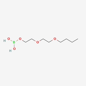molecular formula C8H19BO5 B12667699 Ethanol, 2-(2-butoxyethoxy)-, ester with boric acid (H3BO3) CAS No. 93165-88-9