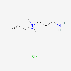 molecular formula C8H19ClN2 B12667706 Allyl(3-aminopropyl)dimethylammonium chloride CAS No. 63870-26-8