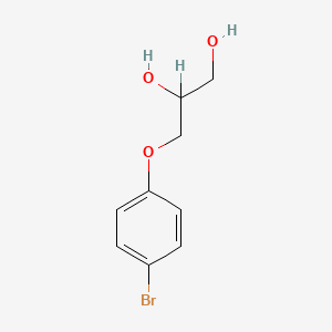 molecular formula C9H11BrO3 B1266772 3-(4-Bromophenoxy)propane-1,2-diol CAS No. 63834-59-3