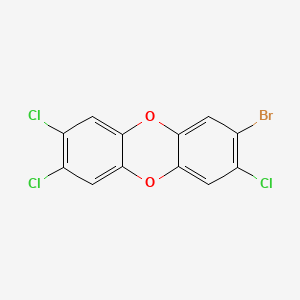 molecular formula C12H4BrCl3O2 B1266774 2-溴-3,7,8-三氯二苯并-对-二噁英 CAS No. 109333-33-7