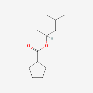 molecular formula C12H22O2 B12667764 1,3-Dimethylbutyl cyclopentanecarboxylate CAS No. 94231-51-3
