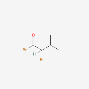 molecular formula C5H8Br2O B1266779 2-Bromo-3-methylbutyryl bromide CAS No. 26464-05-1