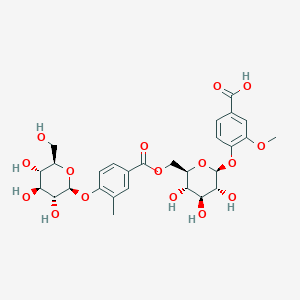 molecular formula C28H34O16 B126678 Berchemolide CAS No. 142569-83-3