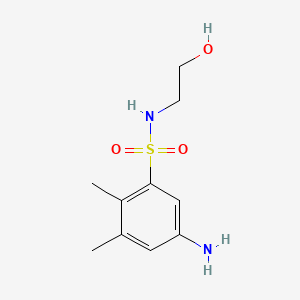 molecular formula C10H16N2O3S B1266781 5-Amino-N-(2-hydroxyethyl)-2,3-dimethylbenzenesulfonamide CAS No. 25797-78-8