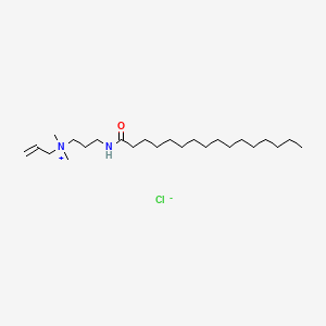 molecular formula C24H49ClN2O B12667820 Allyldimethyl(3-((1-oxohexadecyl)amino)propyl)ammonium chloride CAS No. 93917-89-6