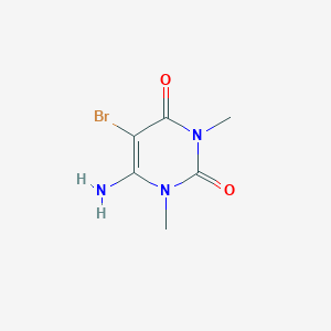 molecular formula C6H8BrN3O2 B1266784 6-Amino-5-bromo-1,3-dimethyl-2,4(1H,3H)-pyrimidinedione CAS No. 7150-04-1
