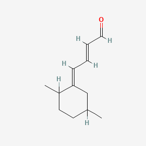 molecular formula C12H18O B12667843 4-(2,5-Dimethylcyclohexylidene)-2-butenal CAS No. 93840-77-8
