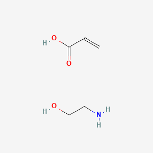 molecular formula C3H4O2.C2H7NO<br>C5H11NO3 B12667846 Einecs 251-377-5 CAS No. 33090-06-1