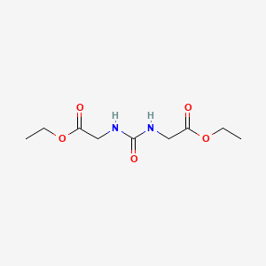 molecular formula C9H16N2O5 B1266785 Ethyl 2-{[(2-ethoxy-2-oxoethyl)carbamoyl]amino}acetate CAS No. 7150-63-2