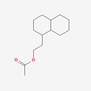 molecular formula C14H24O2 B12667880 Decahydro-2-naphthylethyl acetate CAS No. 93893-51-7