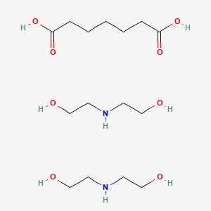 molecular formula C15H34N2O8 B12667889 Bis(bis(2-hydroxyethyl)ammonium) heptanedioate CAS No. 85029-96-5