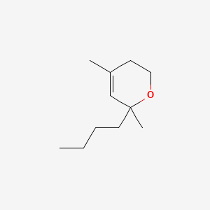molecular formula C11H20O B12667903 2-Butyl-5,6-dihydro-2,4-dimethyl-2H-pyran CAS No. 62062-85-5
