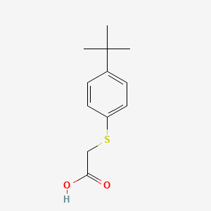 molecular formula C12H16O2S B1266791 2-[(4-Tert-butylphenyl)sulfanyl]acetic acid CAS No. 4365-63-3