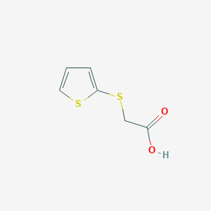 molecular formula C6H6O2S2 B1266796 2-(Thiophen-2-ylthio)acetic acid CAS No. 7342-42-9