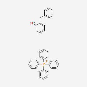 molecular formula C37H31OP B12667965 2-benzylphenolate;tetraphenylphosphanium CAS No. 94230-93-0