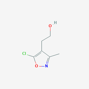molecular formula C6H8ClNO2 B012668 2-(5-Chloro-3-methylisoxazol-4-yl)ethanol CAS No. 103245-33-6