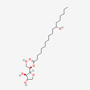 molecular formula C24H46O7 B12668010 Sorbitan, mono(12-hydroxyoctadecanoate) CAS No. 93963-94-1