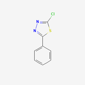 molecular formula C8H5ClN2S B1266803 2-Chloro-5-phenyl-1,3,4-thiadiazole CAS No. 13373-11-0