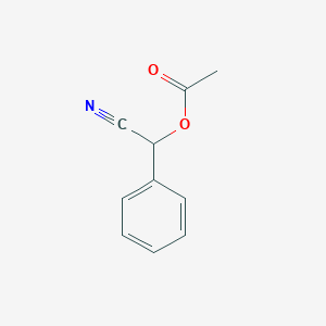 molecular formula C10H9NO2 B1266804 Cyano(phenyl)methyl acetate CAS No. 5762-35-6