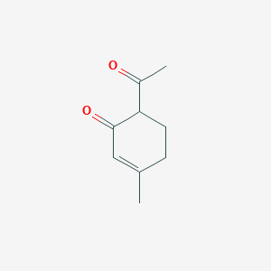 molecular formula C9H12O2 B1266805 6-Acetyl-3-methylcyclohex-2-en-1-one CAS No. 51742-11-1