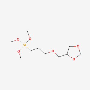 molecular formula C10H22O6Si B12668050 [3-(1,3-Dioxolan-4-ylmethoxy)propyl]trimethoxysilane CAS No. 50650-15-2